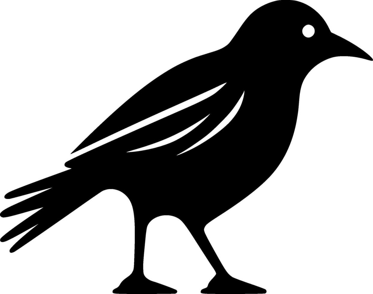 Crow - High Quality Logo - illustration ideal for T-shirt graphic vector