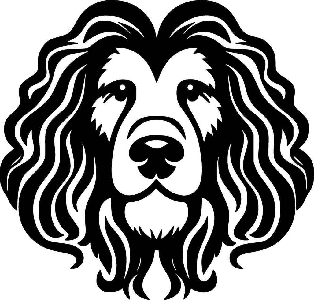 Poodle Dog, Minimalist and Simple Silhouette - illustration vector