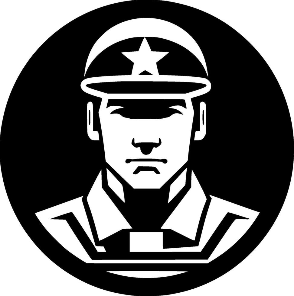 Military, Minimalist and Simple Silhouette - illustration vector