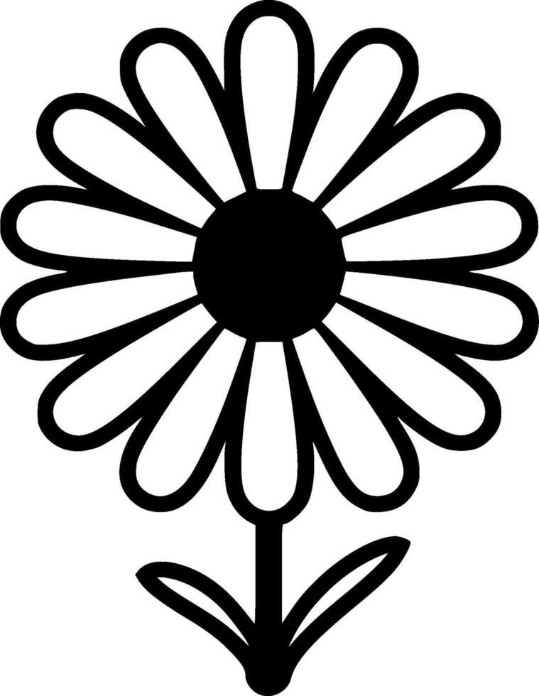 Daisy - Minimalist and Flat Logo - illustration vector