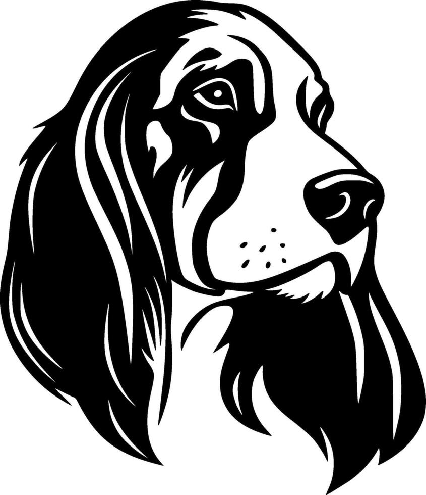 Dog, Minimalist and Simple Silhouette - illustration vector