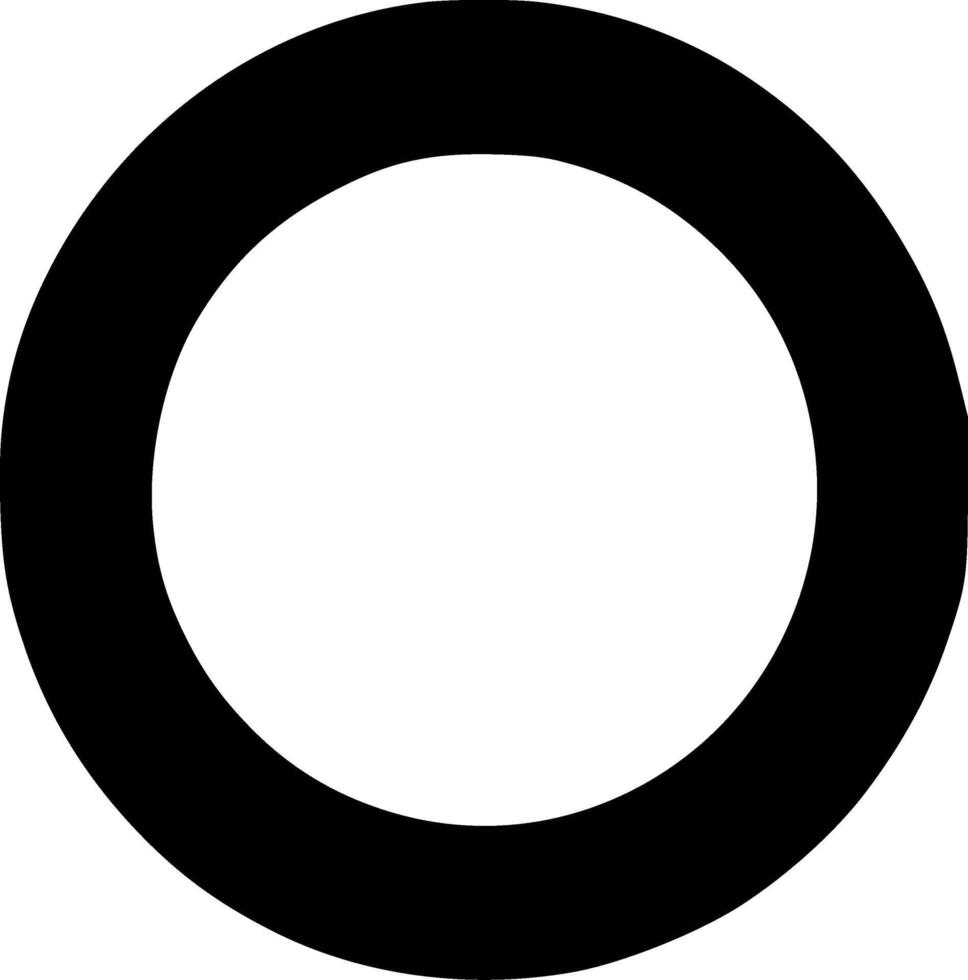 Circle, Black and White illustration vector