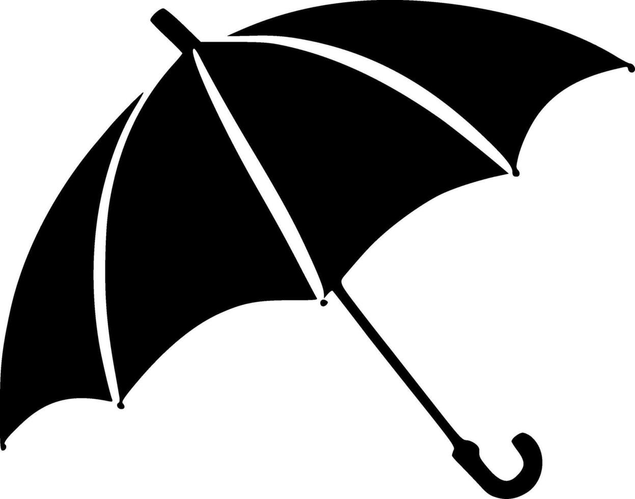 Umbrella - High Quality Logo - illustration ideal for T-shirt graphic vector