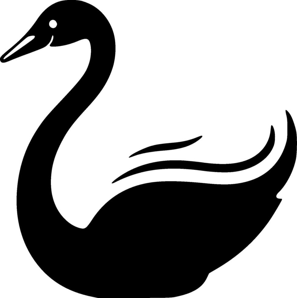 Swan - Minimalist and Flat Logo - illustration vector