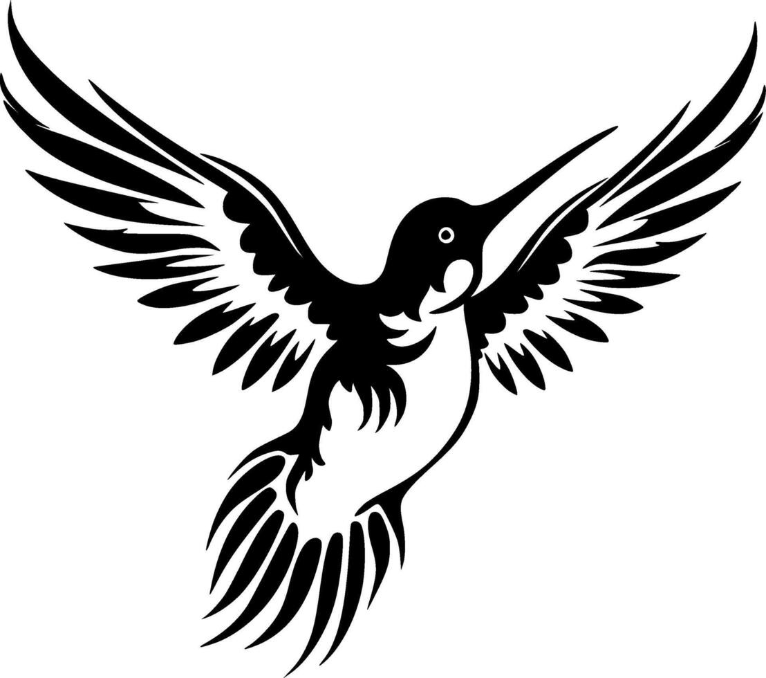 Hummingbird - Minimalist and Flat Logo - illustration vector
