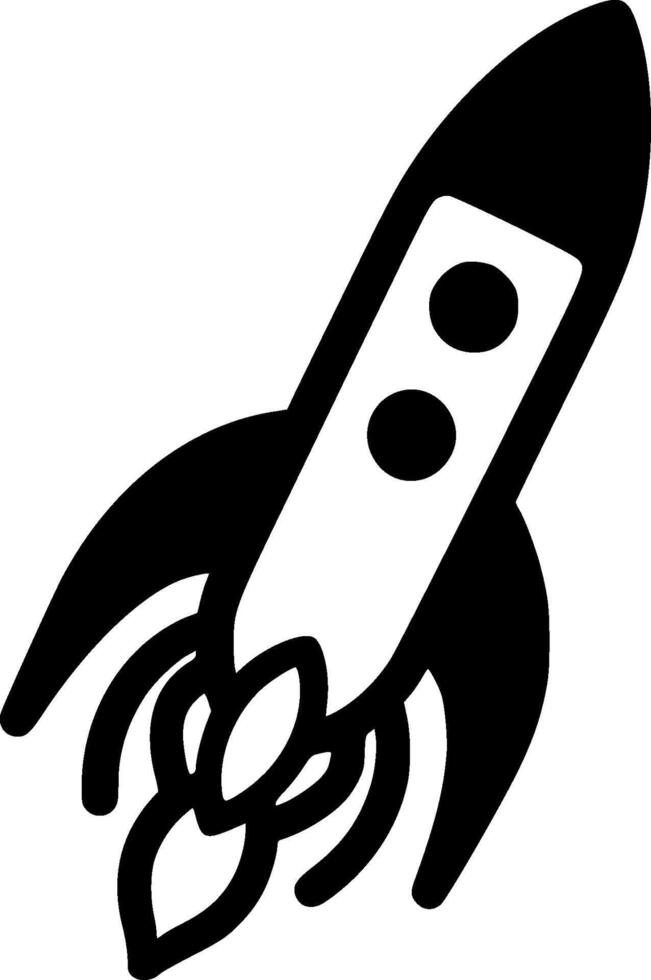 Rocket - Minimalist and Flat Logo - illustration vector