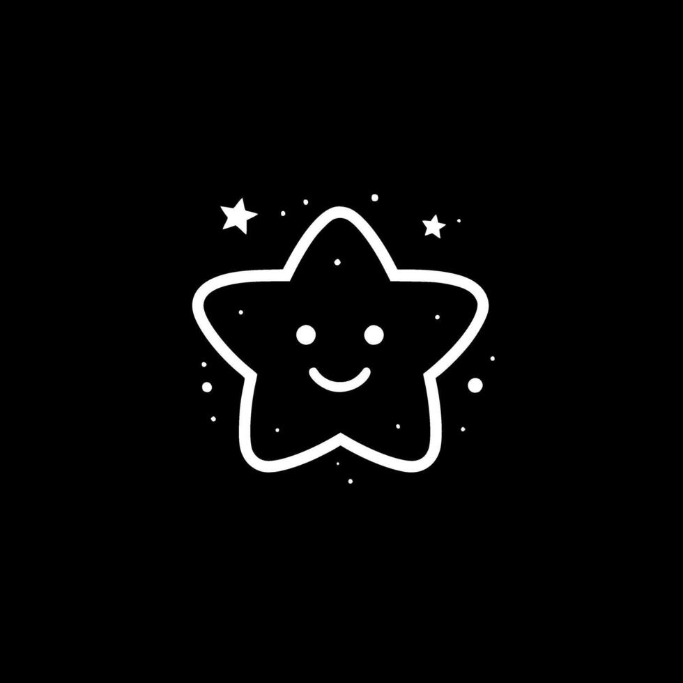 Star, Minimalist and Simple Silhouette - illustration vector