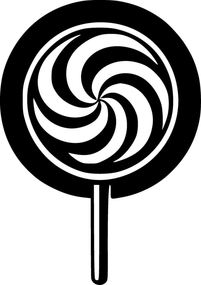 Lollipop, Minimalist and Simple Silhouette - illustration vector