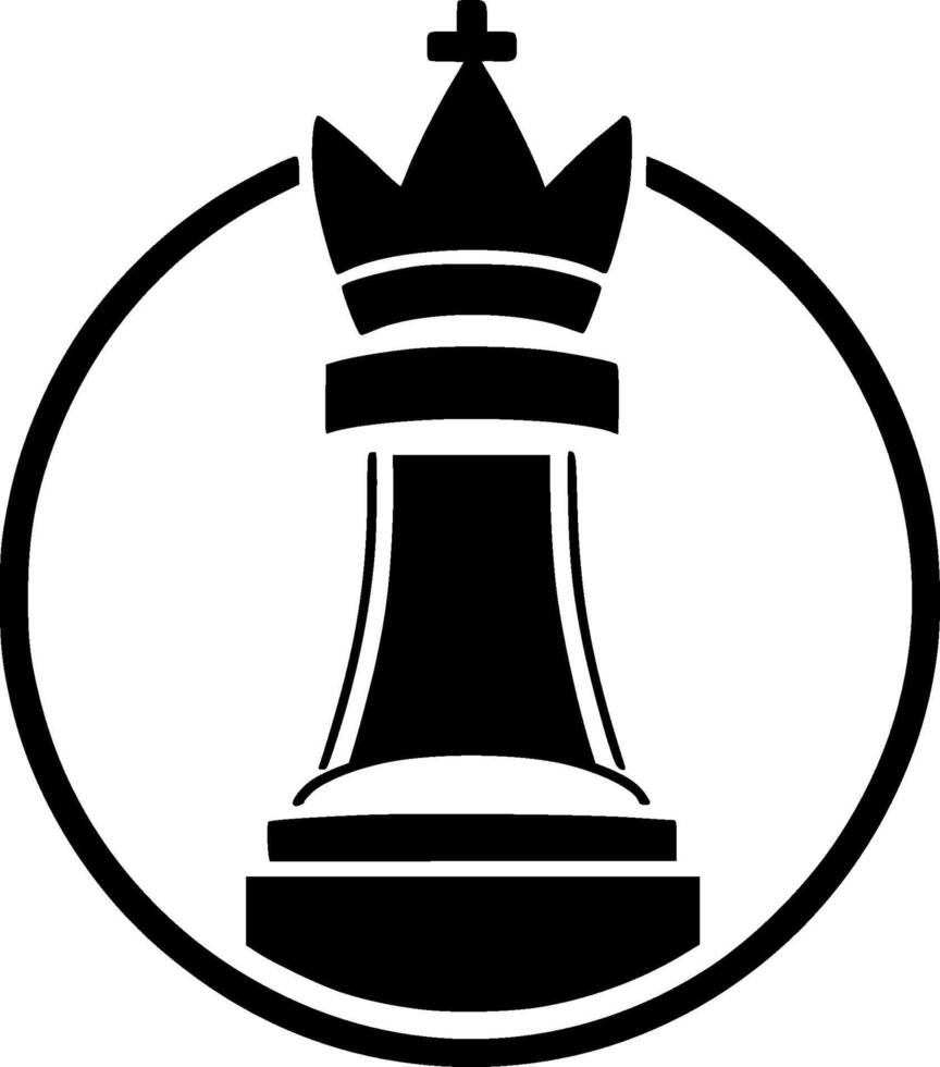 Chess, Minimalist and Simple Silhouette - illustration vector