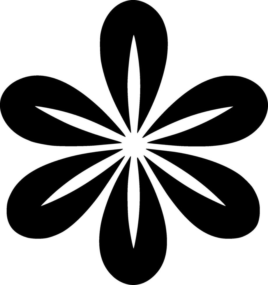 Daisy, Black and White illustration vector