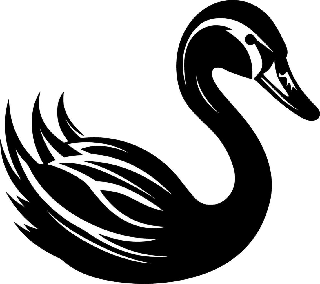 Swan - High Quality Logo - illustration ideal for T-shirt graphic vector