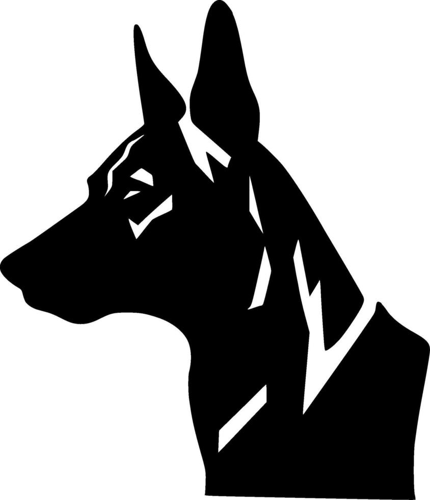 Australian Kelpie, Black and White illustration vector