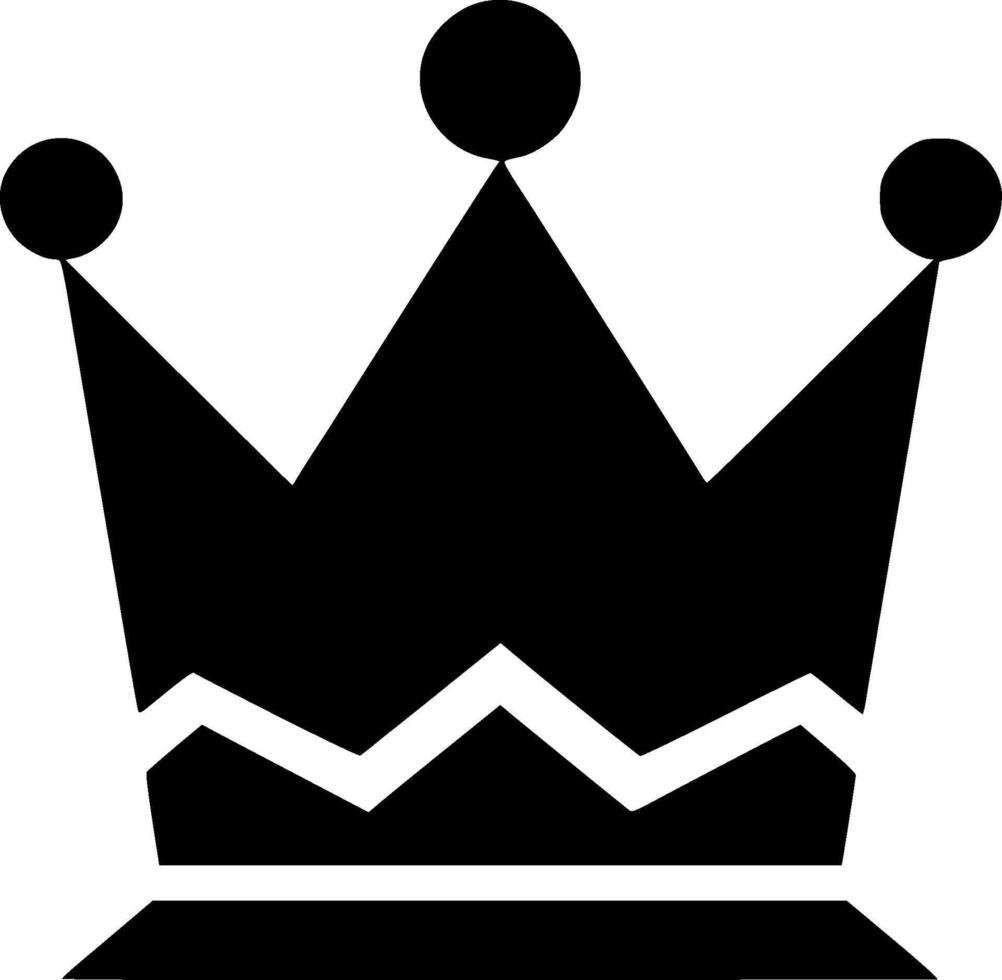 Crown, Minimalist and Simple Silhouette - illustration vector