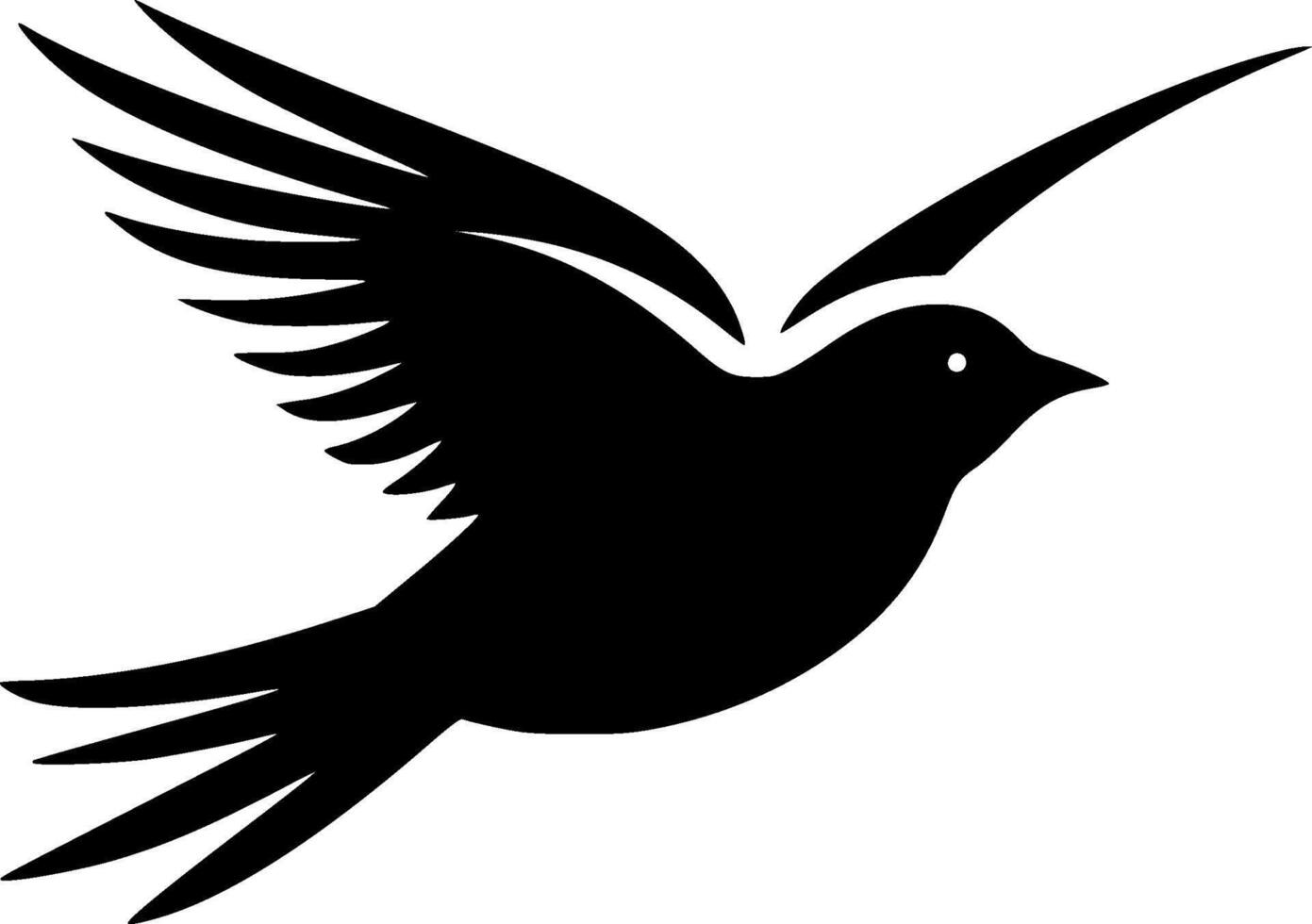 Bird - Minimalist and Flat Logo - illustration vector
