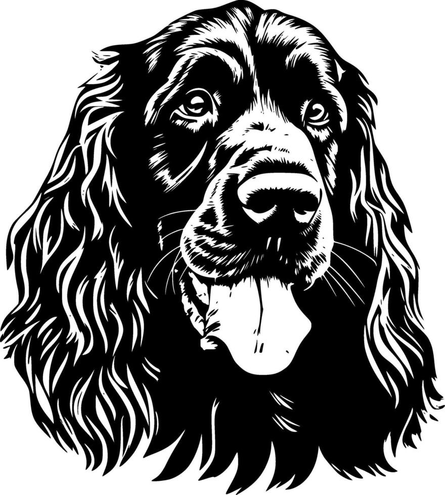 Cocker Spaniel - Minimalist and Flat Logo - illustration vector