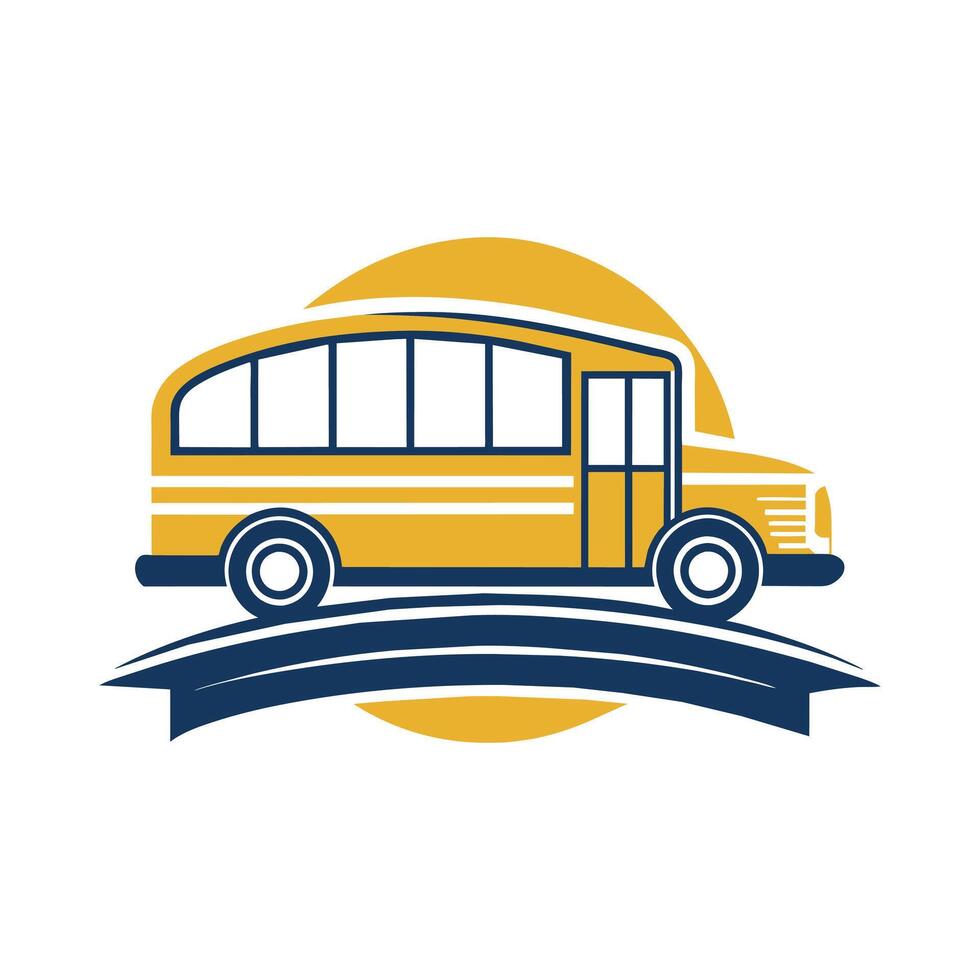 A Cute School Bus Illustration vector