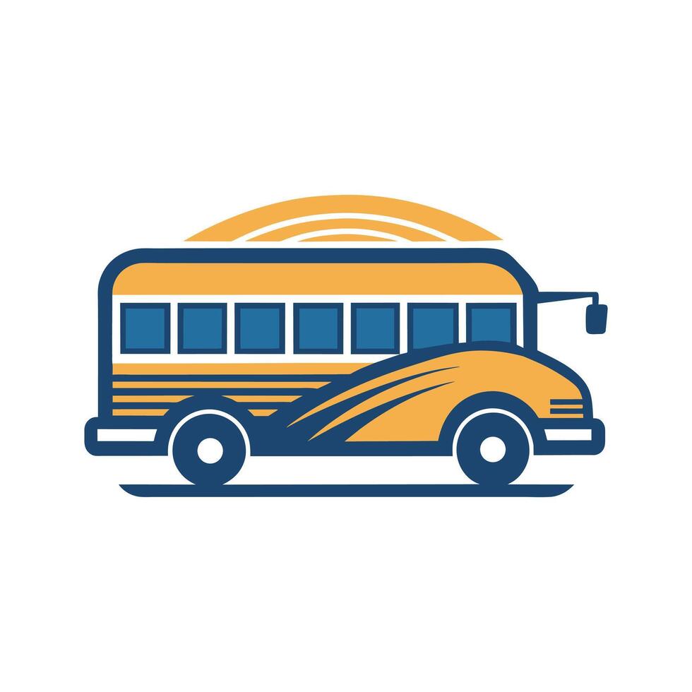 A Cute School Bus Illustration vector