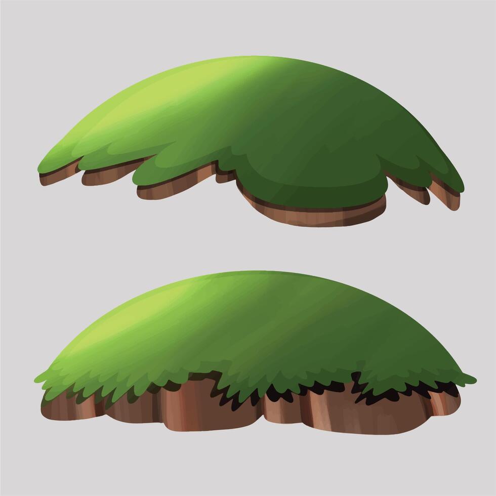 Meadow grass element vector