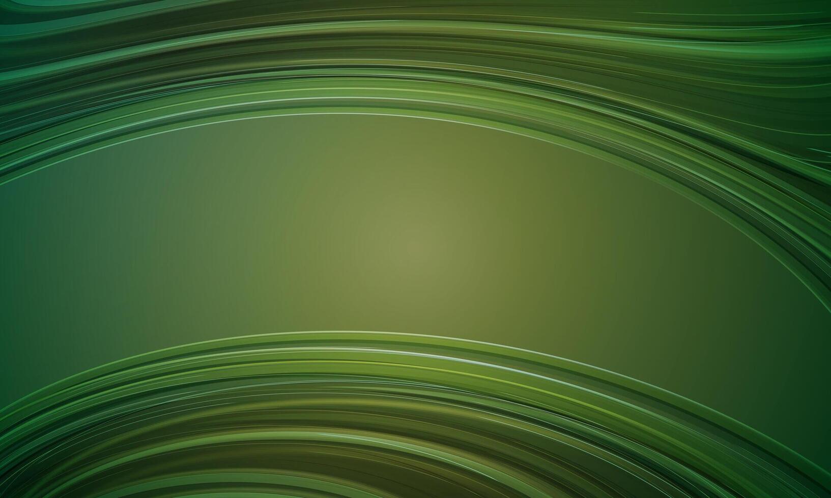 Dark green curvy pattern smooth surface. Abstract futuristic background. vector