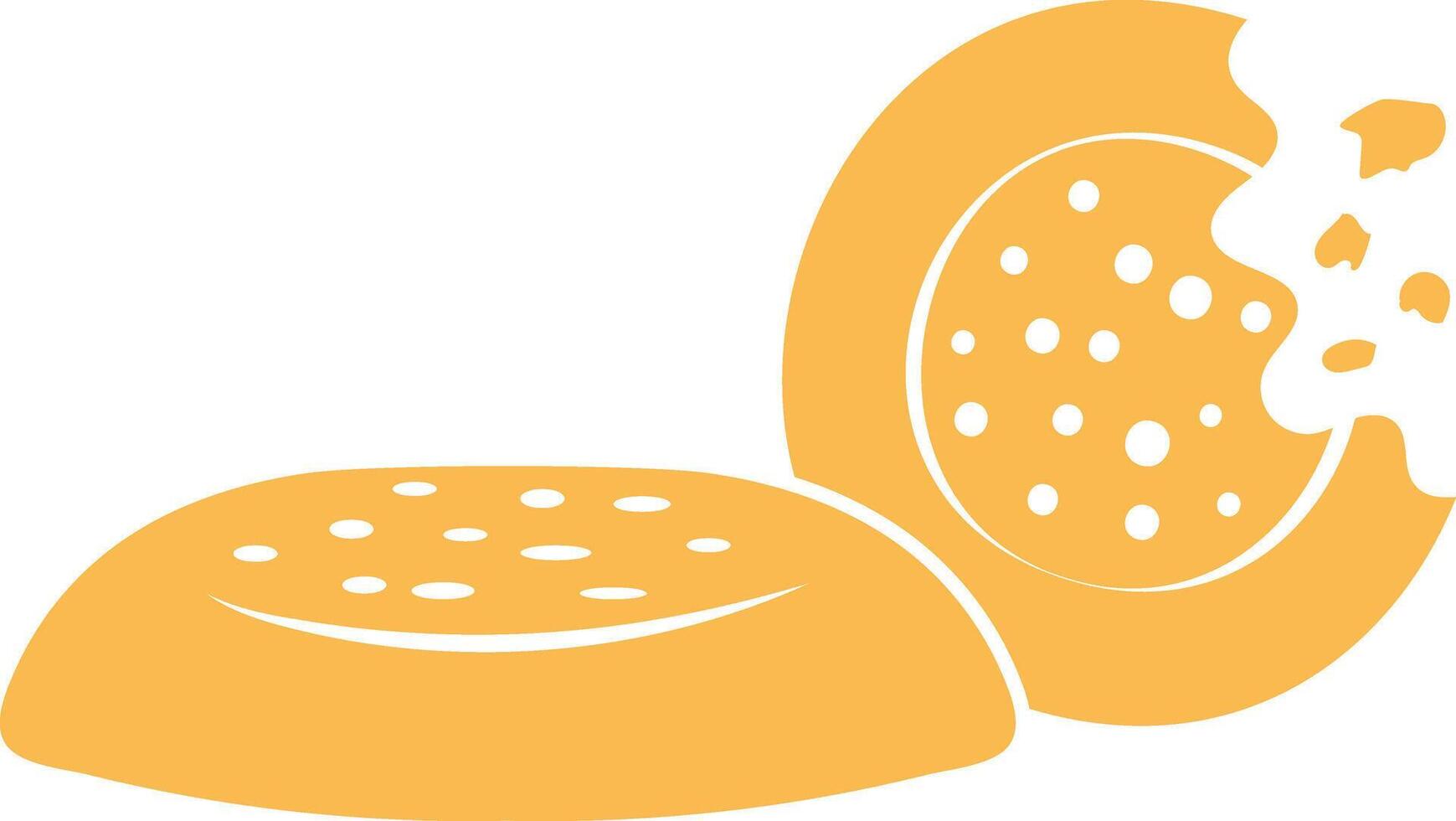 Cookies Hand Drawn Illustration Icon vector
