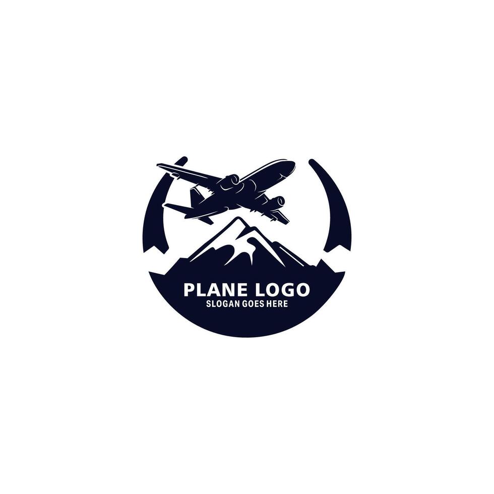 Plane Logo Template Design vector