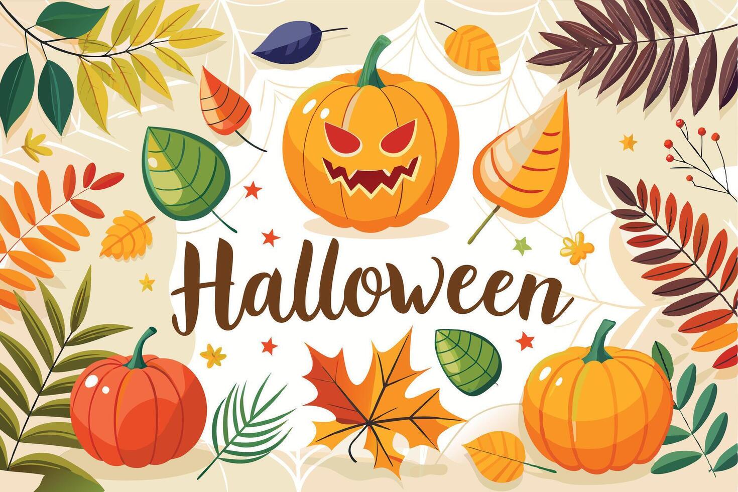 Halloween themed design vector