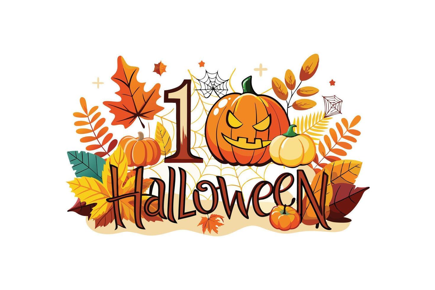 Halloween themed design vector