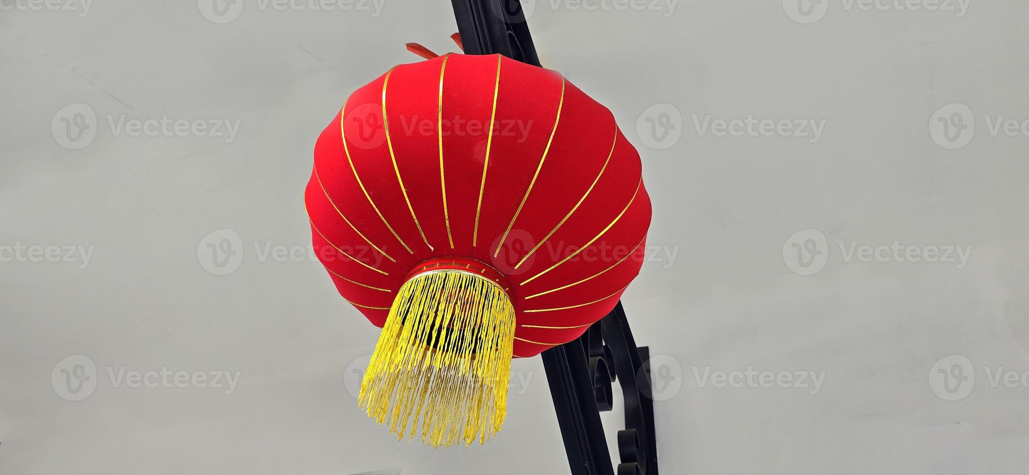 Chinese red lanterns during chinese new year festival, Chinese new year, new year celebration concept and happy new year Chinese, representing prosperity and happiness photo