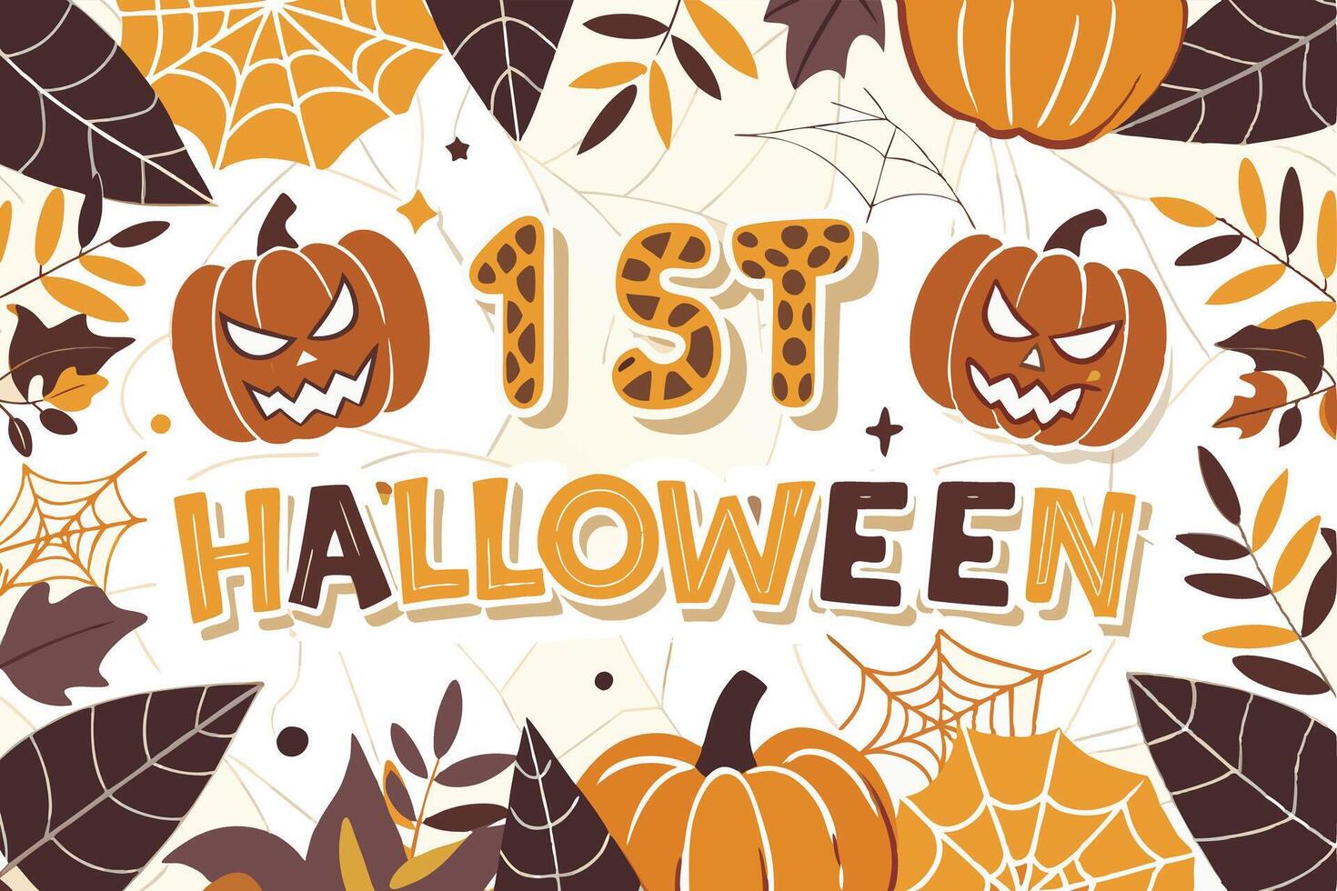 Halloween pattern background vector