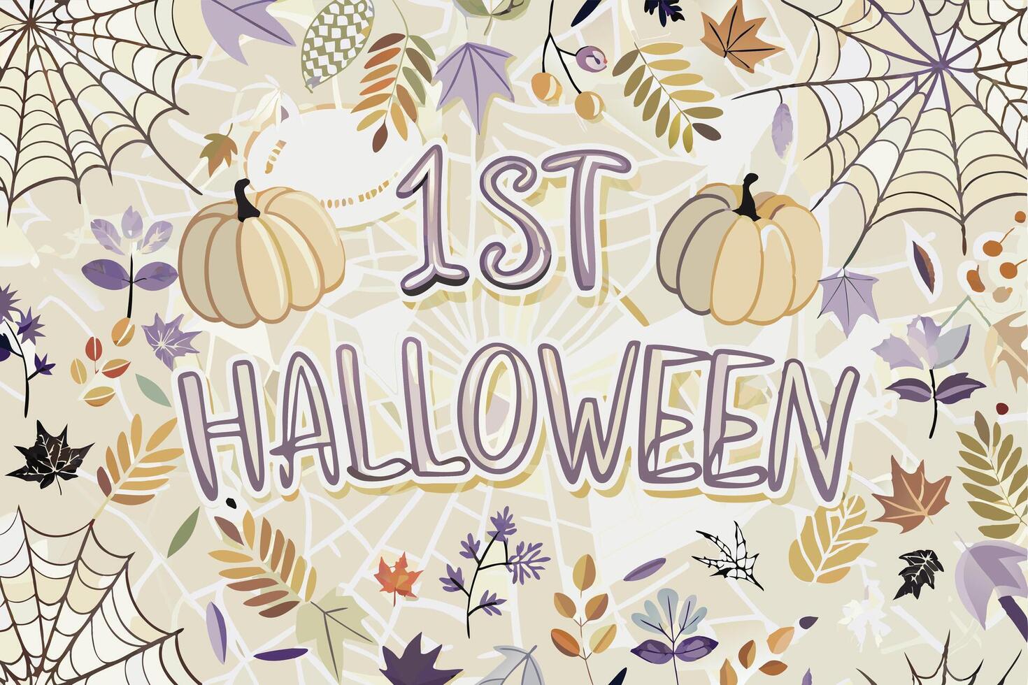 Halloween pattern background vector