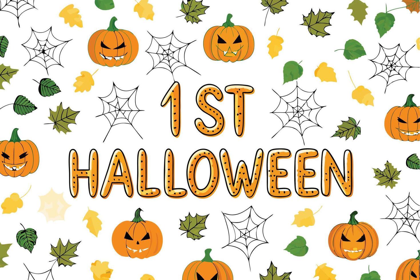 Halloween pattern background vector