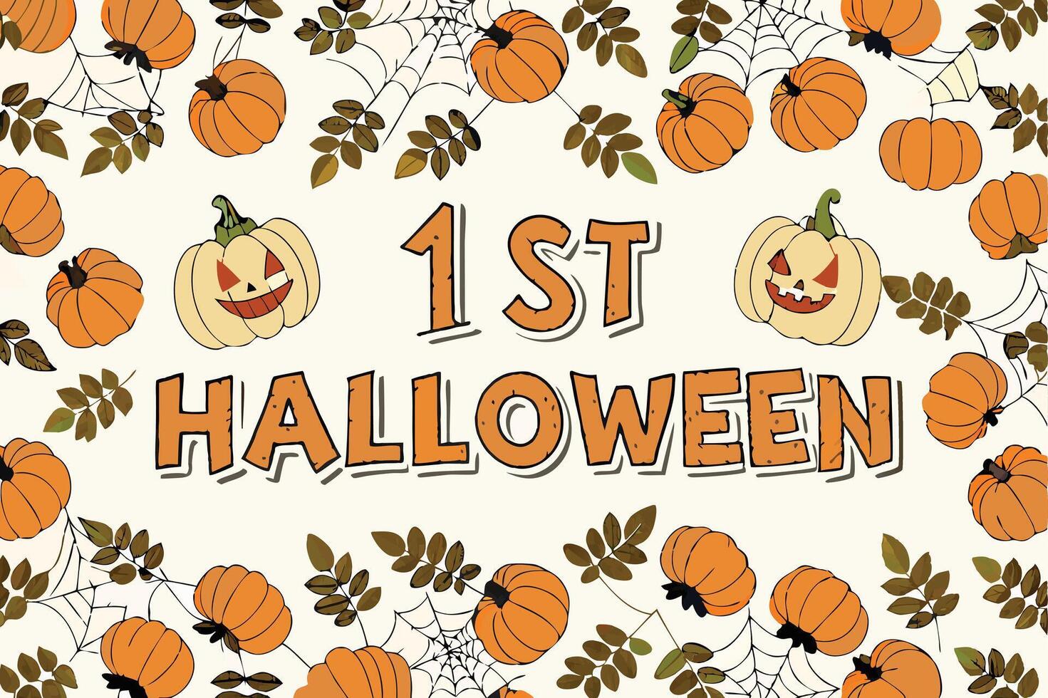 Halloween pattern background vector