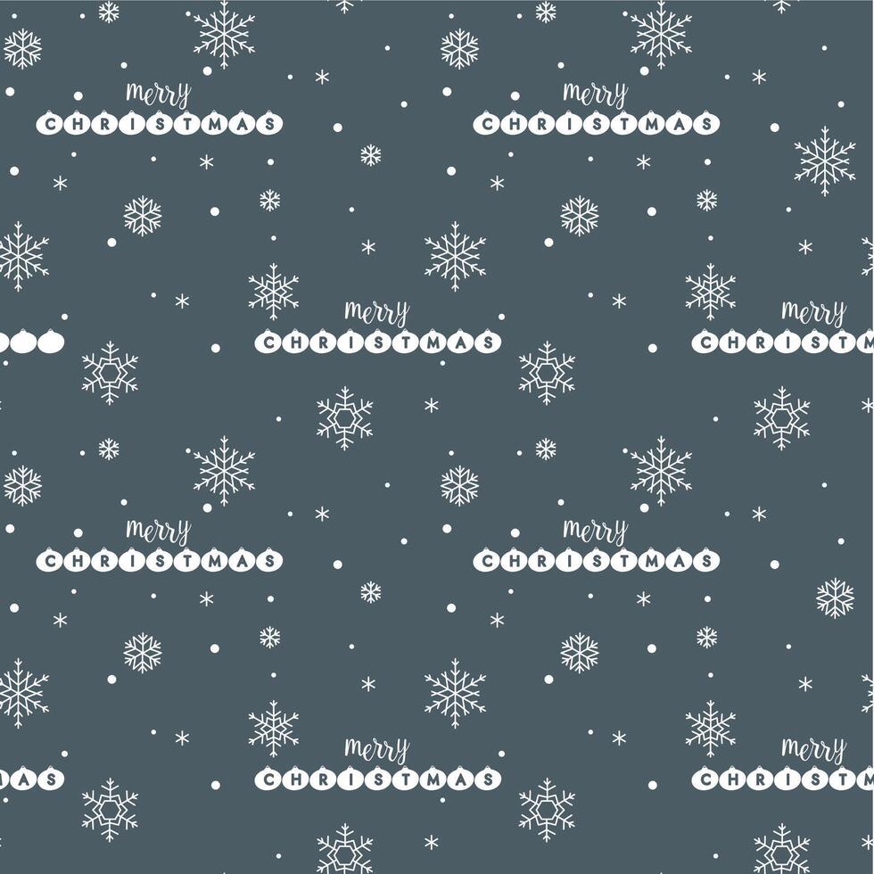 Seamless christmas pattern with snowflakes vector