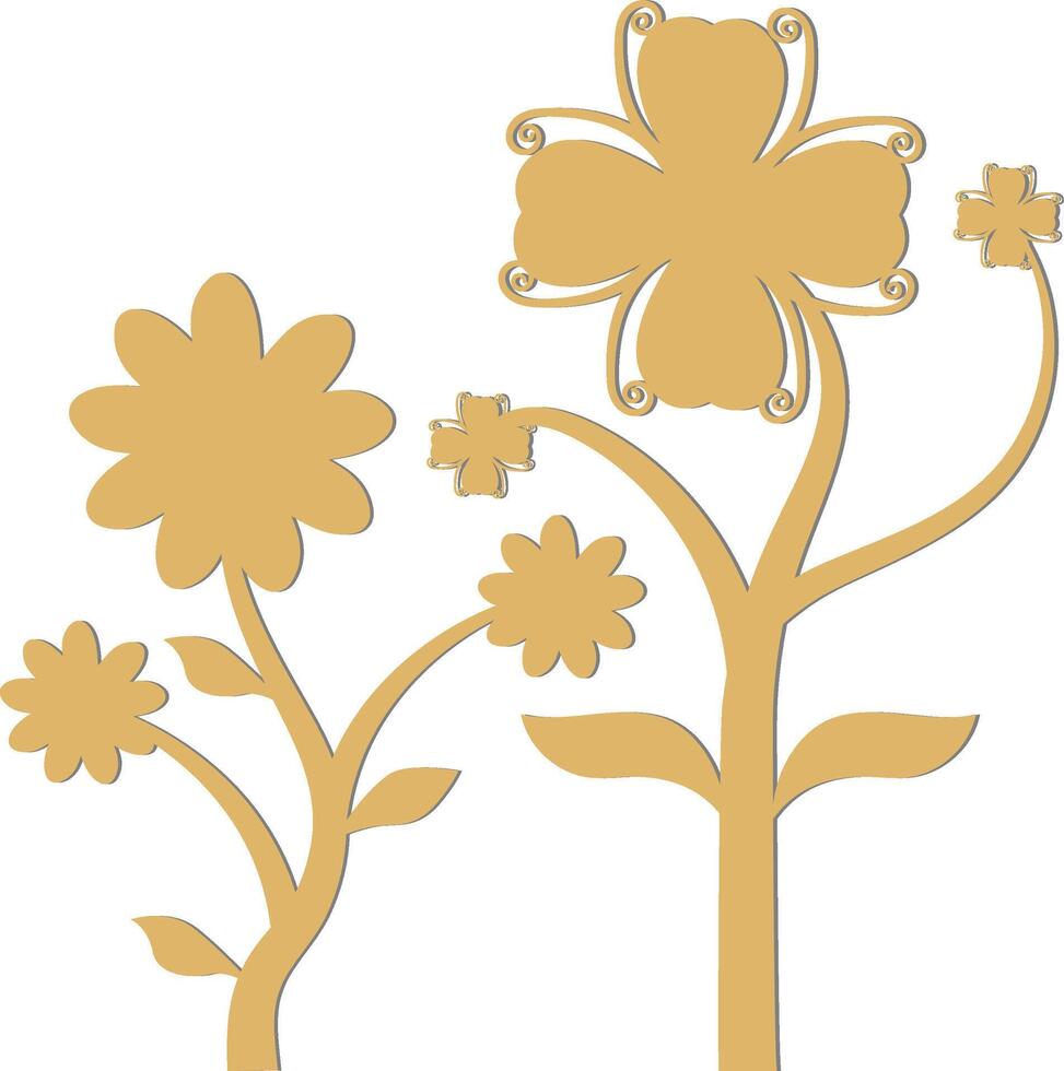 Laser cut Design for CNC, Decorative stencil for laser cutting of wood panel, vector