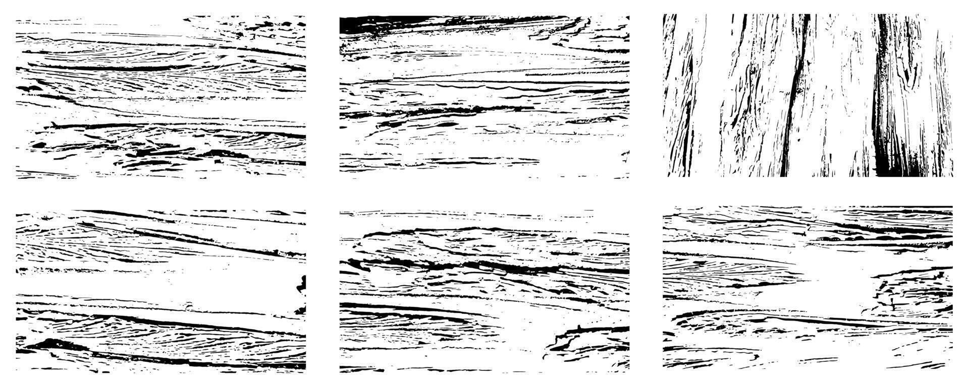 Set of Black Frame Grunge Stain Texture with Splat and Dirty Stripe Banners vector
