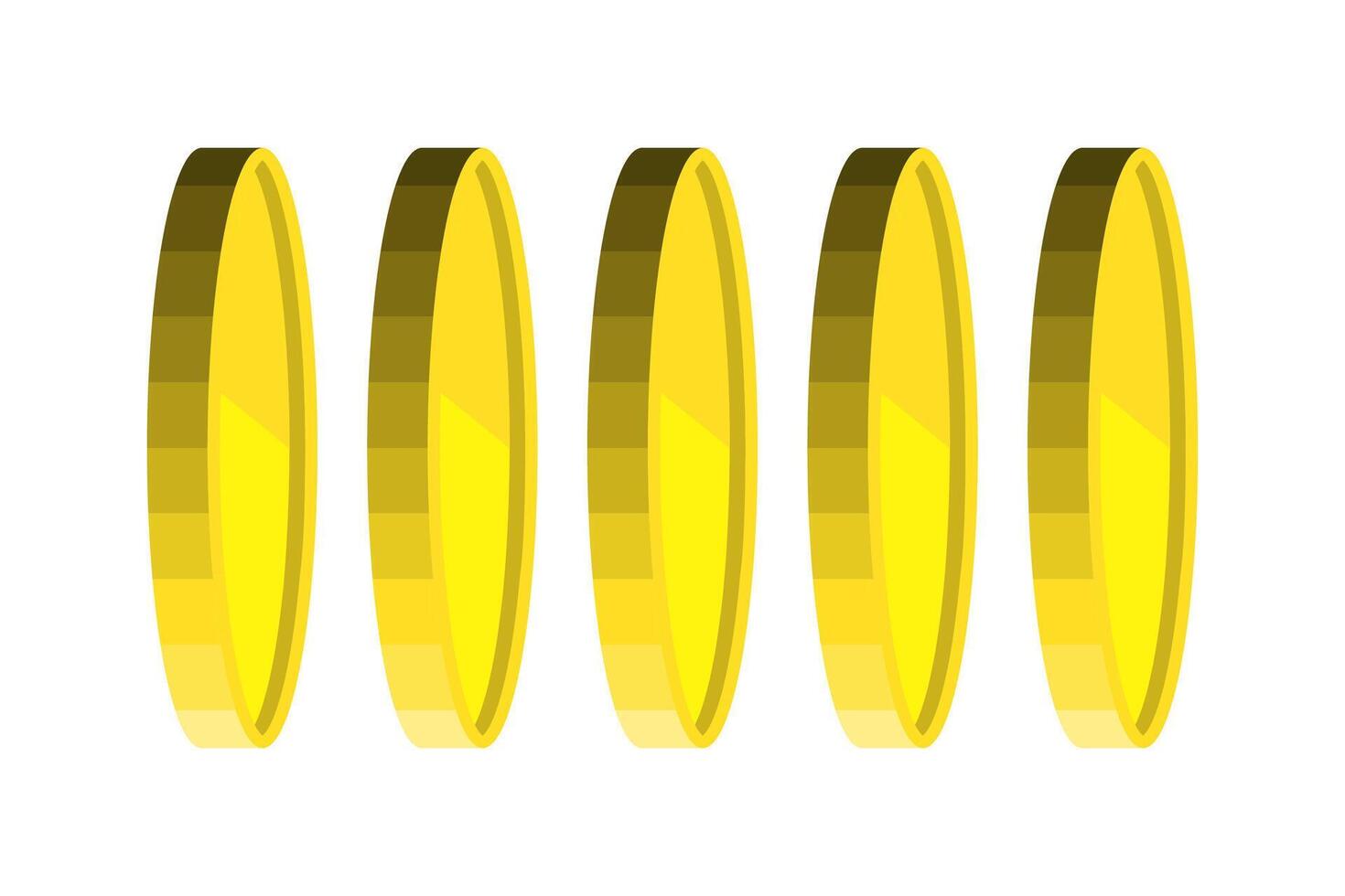 Pile of coins. Online shop, finance, banks, money-saving, cashless society concept vector