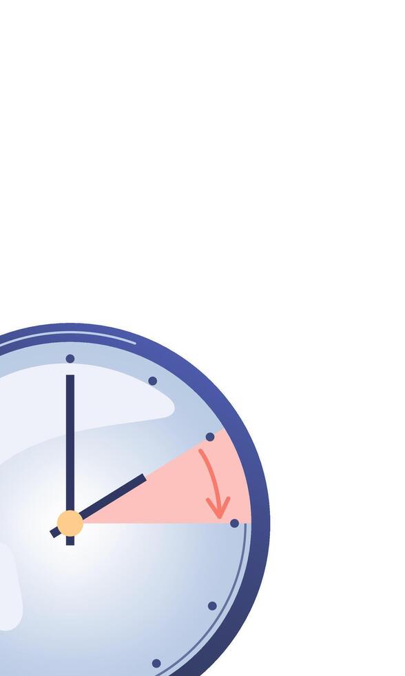 Change your clock. Turning to summer or winter time vector