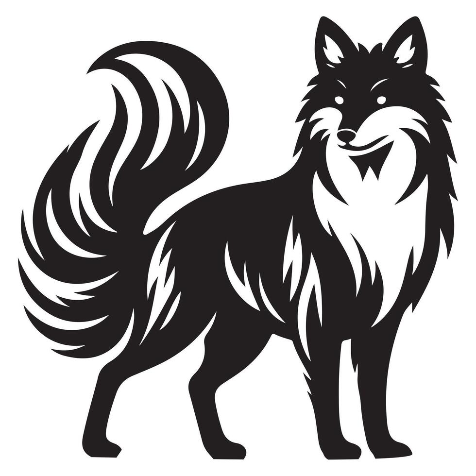 Bold Black and White Art with Clean Lines vector