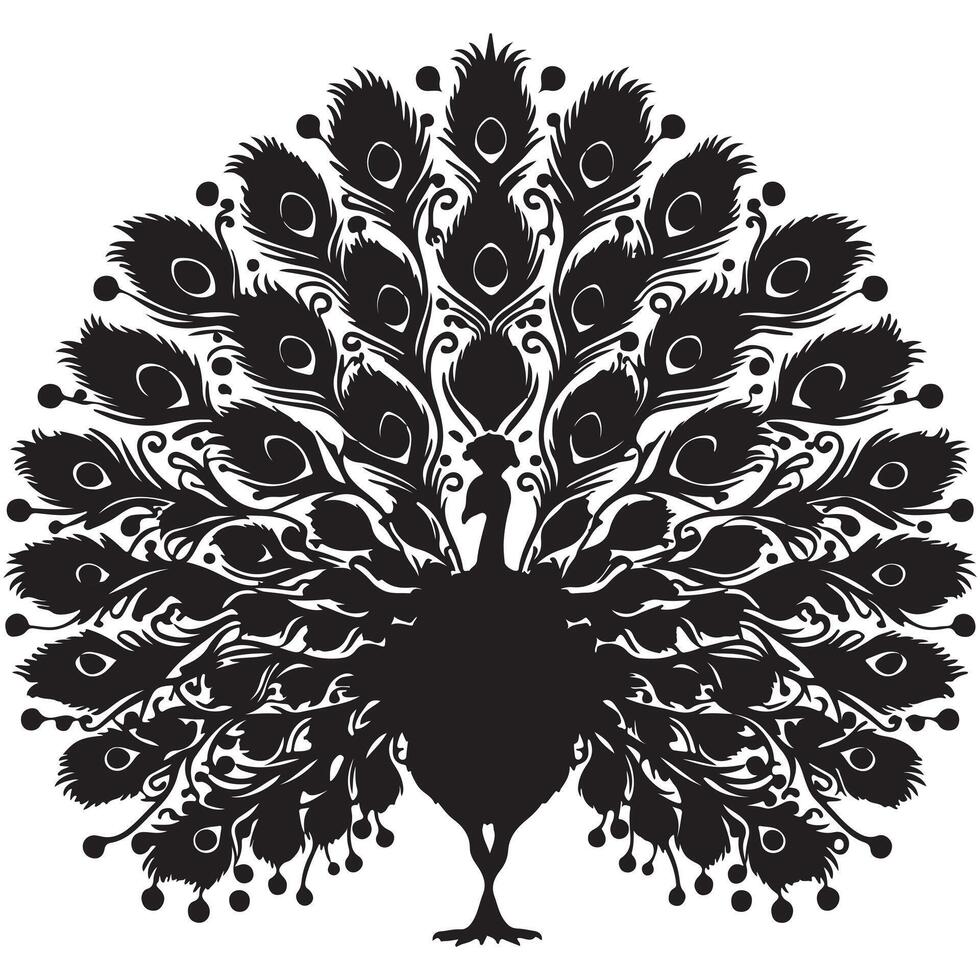 Black and White Feather Patterns vector
