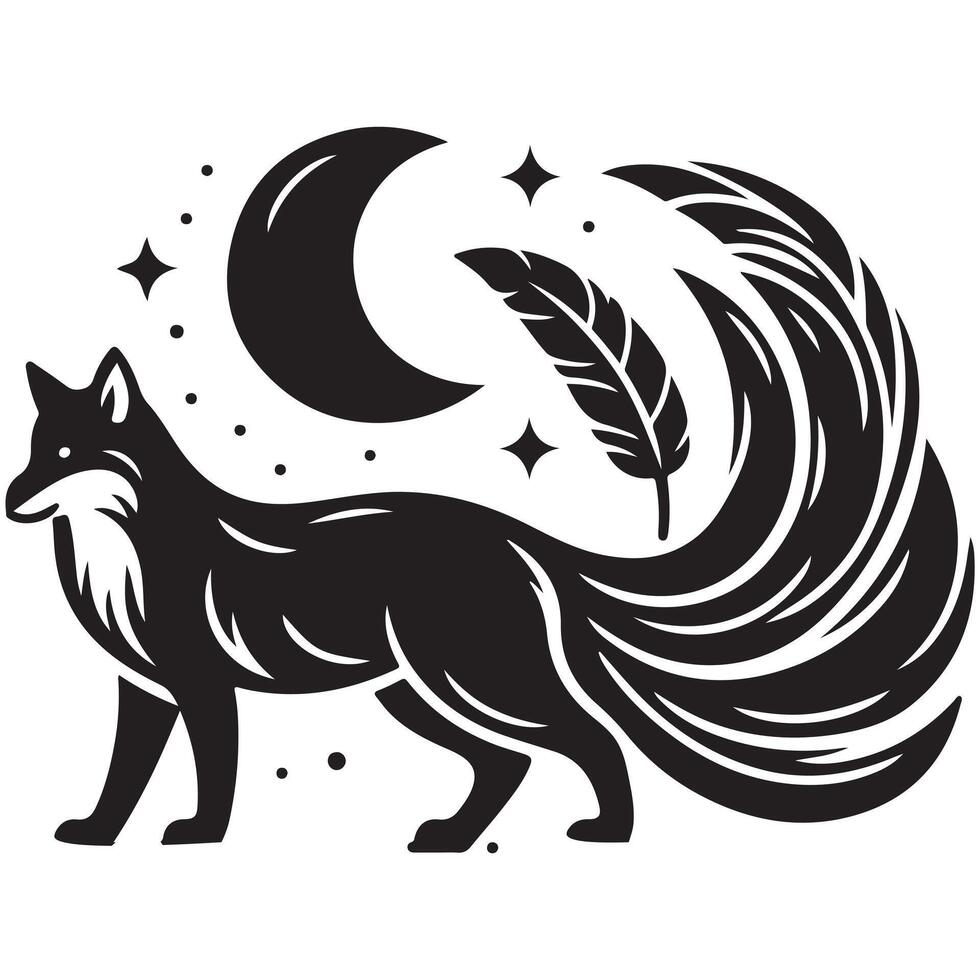 Monochromatic Black and White Illustration vector