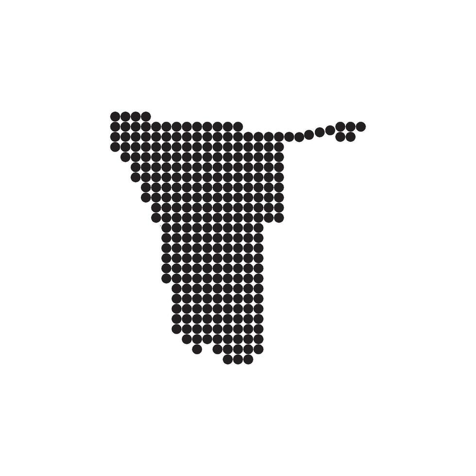 Namibia map icon vector