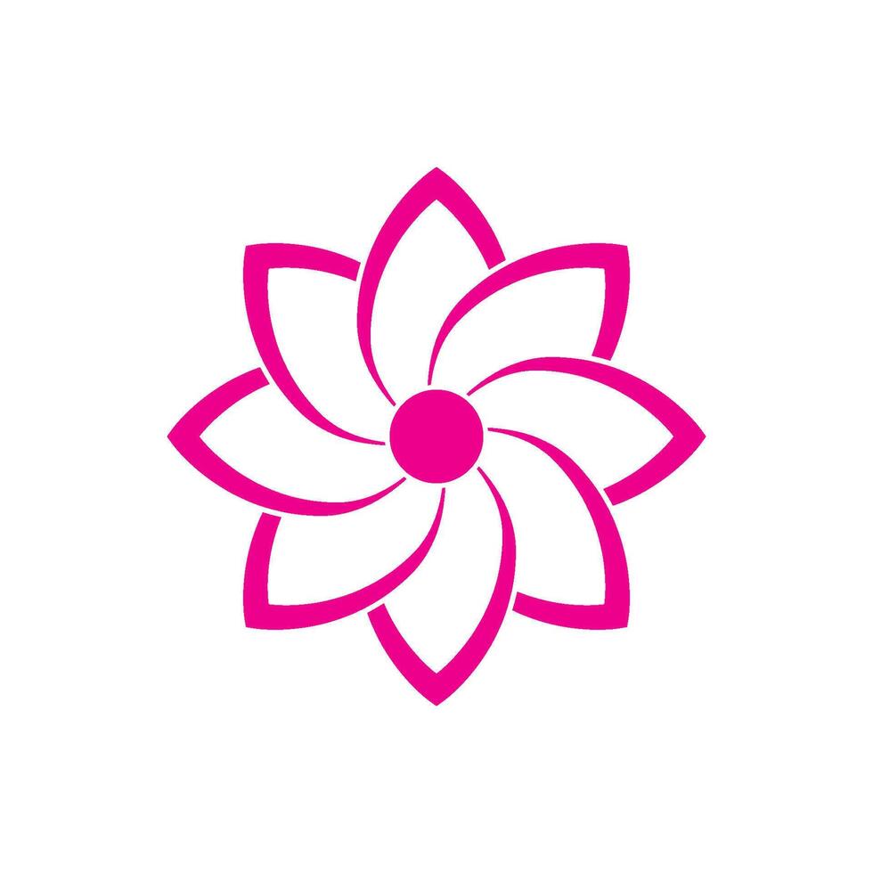 beautiful flower icon vector