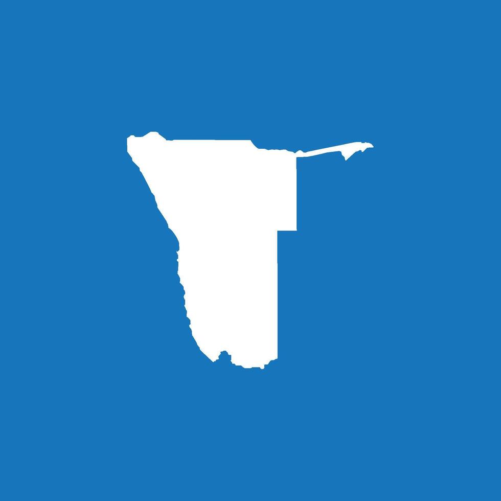 Namibia map icon vector