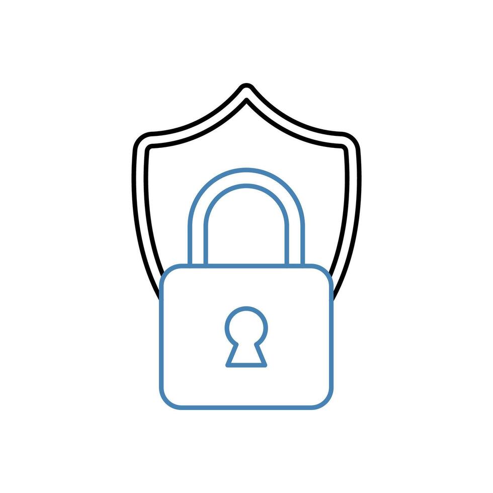 protection concept line icon. Simple element illustration. protection concept outline symbol design. vector