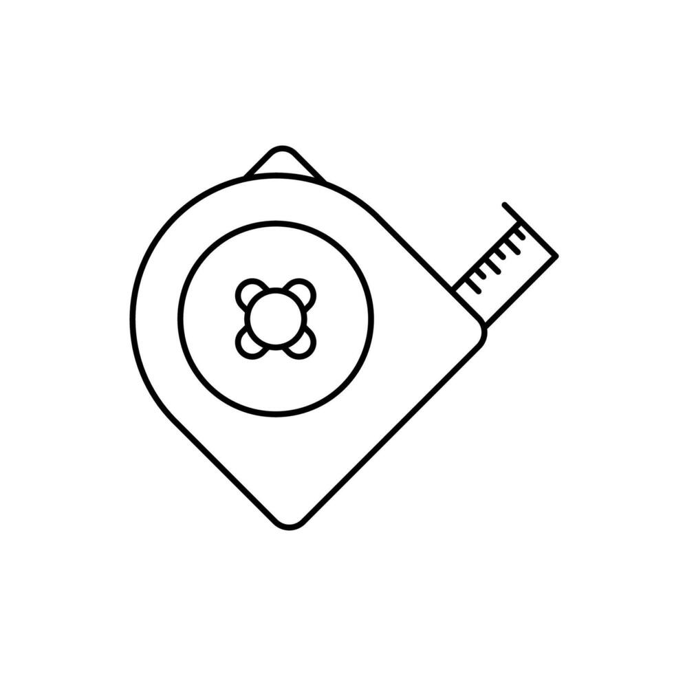 tape measure concept line icon. Simple element illustration. tape measure concept outline symbol design. vector