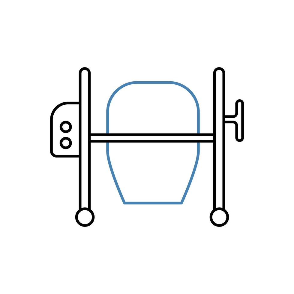 concrete mixer concept line icon. Simple element illustration. concrete mixer concept outline symbol design. vector