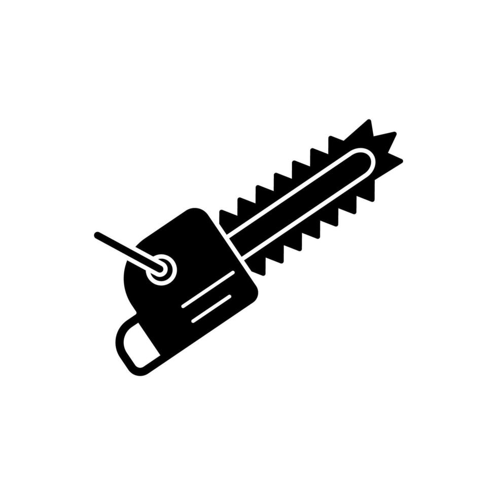 chain saw concept line icon. Simple element illustration. chain saw concept outline symbol design. vector
