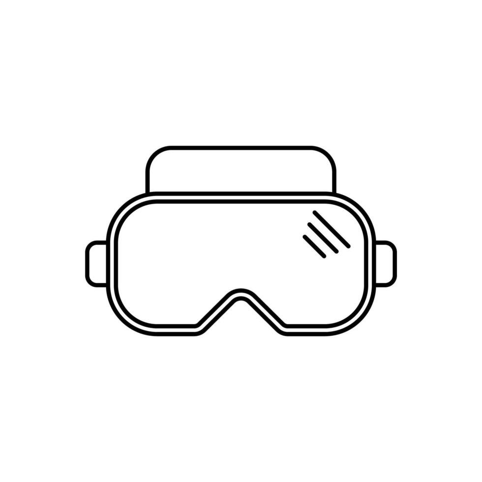 protective glasses concept line icon. Simple element illustration. protective glasses concept outline symbol design. vector