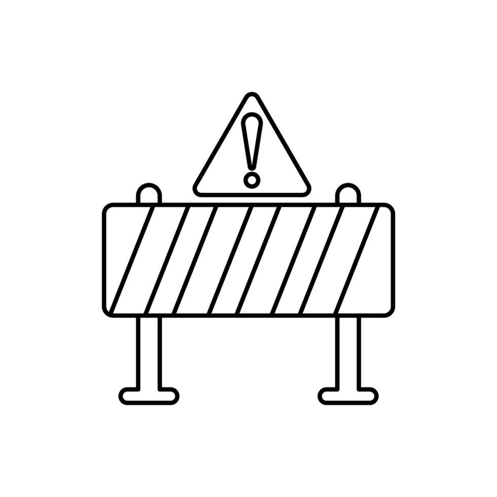 barrier concept line icon. Simple element illustration. barrier concept outline symbol design. vector