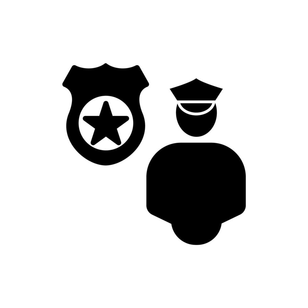 police concept line icon. Simple element illustration. police concept outline symbol design. vector